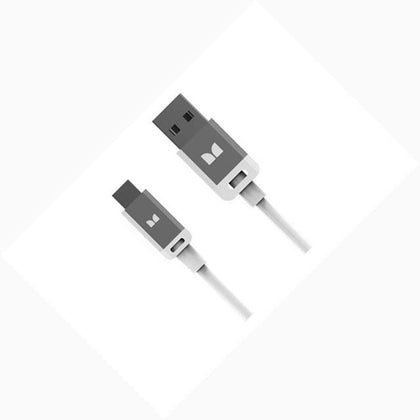 USB CABLE A MALE TO MICRO B MALE 3FT WHITE