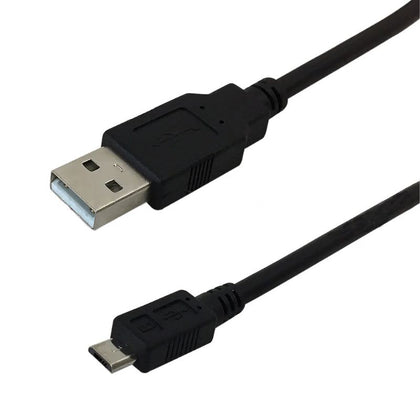 USB CABLE A MALE TO MICRO B MALE 6FT BLACK