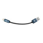 USB CABLE A MALE TO LIGHTNING 8P 4.1INCH BLACK FOR IPHONE