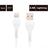 USB CABLE A MALE TO LIGHTNING 8P 3.3FT WHT