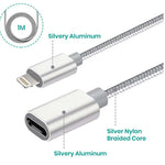 IPHONE LIGHTNING EXTENSION 3FT CABLE 8PIN MALE TO FEMALE