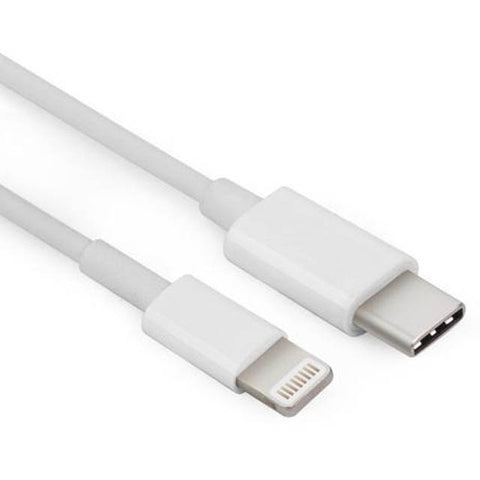 USB CABLE C MALE TO LIGHTNING 8P 3.3FT WHITE