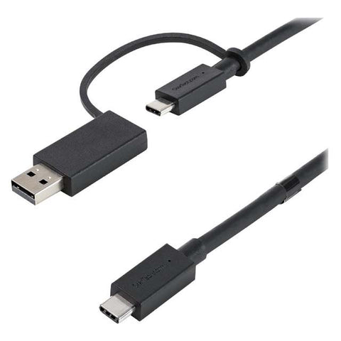 USB CABLE C M/M 3.1 6FT W/USB C FEM TO A MALE ADAPTER BLACK
