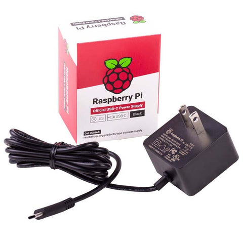 USB-C WALL CHARGER 5.1VDC 3A FOR RASPBERRY PI4