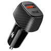 USB CAR CHARGER DUAL USB C AND USB PORT 5v@3A PD3.0+QC3.0 20W