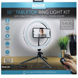 SELFIE RING LIGHT 10IN TRIPOD+PH HOLDER W/3 LIGHT COLOUR & REMOTE