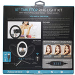 SELFIE RING LIGHT 10IN TRIPOD+PH HOLDER W/3 LIGHT COLOUR & REMOTE
