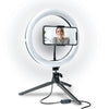 SELFIE RING LIGHT 10IN TRIPOD+PH HOLDER W/3 LIGHT COLOUR & REMOTE