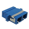 FIBER OPTIC COUPLER SC-SC SINGLE MODE PANEL MOUNT BLUE DUPLEX