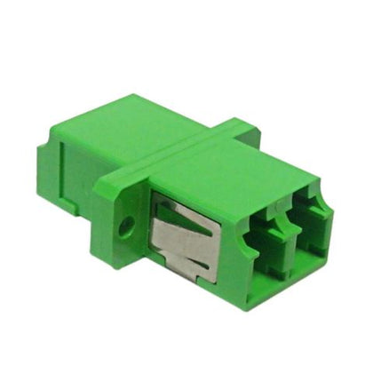 FIBER OPTIC COUPLER LC-LC SINGLE MODE PANEL MOUNT DUPLEX GRN APC