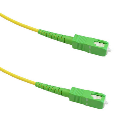 FIBER OPTIC PATCH CORD SC-SC APC 10M SIMPLEX SM LSZH/OFNR YEL