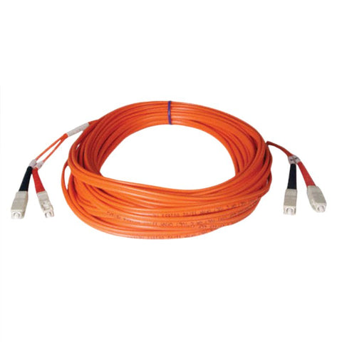 FIBER OPTIC PATCH CORD SC-SC 60M DUPLEX MM 62.5/125UM OFNR ORG