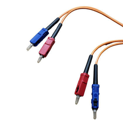 FIBER OPTIC PATCH CORD SC-SC 3M DUPLEX MM 62.5/125UM OFNR ORG