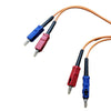 FIBER OPTIC PATCH CORD SC-SC 3M DUPLEX MM 62.5/125UM OFNR ORG