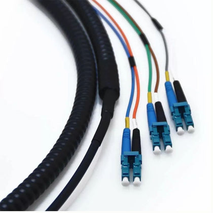 FIBER OPTIC PATCH CORD LC-LC 25M 25M SM PLE ARMOURED W/PULLING EY