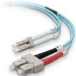 FIBER OPTIC PATCH CORD LC-SC 2M OM3 10GIG MULTI MODE DUPLEX AQUA