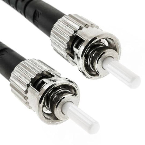 FIBER OPTIC PATCH CORD ST-ST 75M OFNR BLK WP