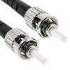 FIBER OPTIC PATCH CORD ST-ST 75M OFNR BLK WP