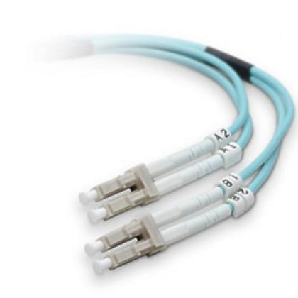 FIBER OPTIC PATCH CORD LC-LC 5M DUPLEX MM OM3 50/125UM OFNR BLU