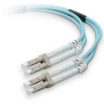 FIBER OPTIC PATCH CORD LC-LC 10M OM4 10GIG MULTIMODE DUPLEX AQUA