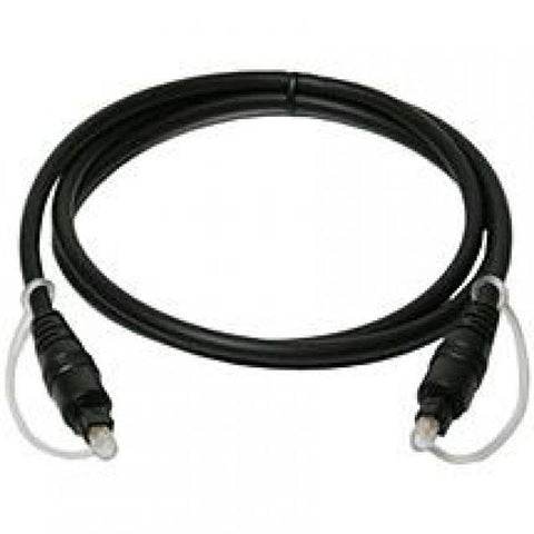 FIBER OPTIC AUDIO CABLE 30FT TOSLINK BLACK