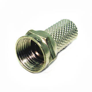 F PLUG RG6 TWIST ON TIN