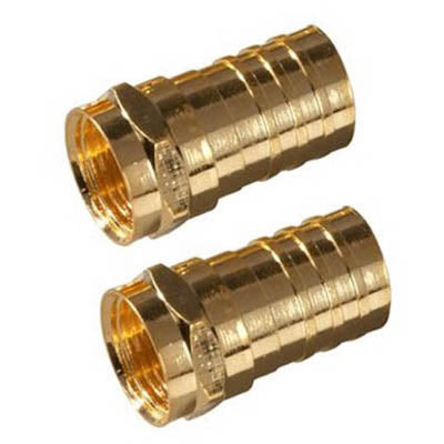 F PLUG RG59 CRIMP GOLD