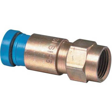 F PLUG RG6 PERMA-SEAL BLUE