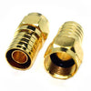F PLUG RG6 CRIMP WEATHER PROOF GOLD