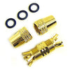 F ADAPTER JACK-JACK CRIMP TYPE RG6 QUAD EXTENSION ADAPTER