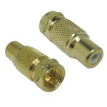 F ADAPTER PLUG-RCA JACK