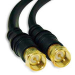 VIDEO CABLE RG6U F M/M 6FT BLK