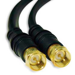 VIDEO CABLE RG6U F M/M 12FT DIGITAL CABLE GOLD PLATED CONN