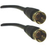 VIDEO CABLE RG59 F M/M 25FT GOLD