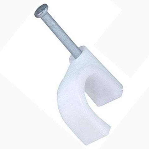 CABLE CLAMP F 6.3MM WHITE