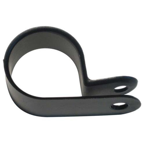 CABLE CLAMP 6.2MM BLK MTG HOLE 5MM NYLON