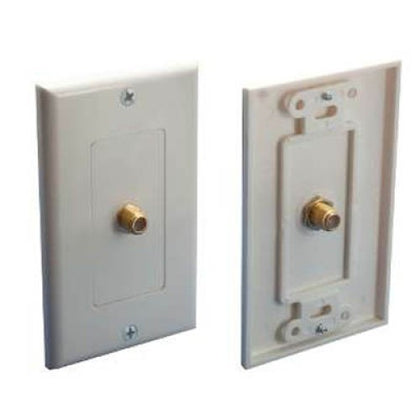 WALL PLATE F FEM 1POS DECORA WHT