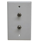 WALL PLATE F FEM 2POS PLAS WHT