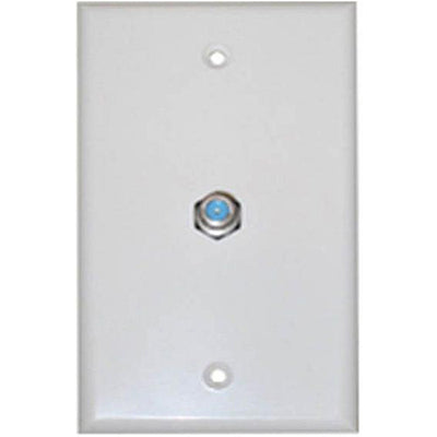 WALL PLATE F FEM 1POS WHITE