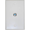 WALL PLATE F FEM 1POS WHITE