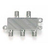 TV SPLITTER 4WAY 5-900MHZ 75 OHM GOLD CONTACT