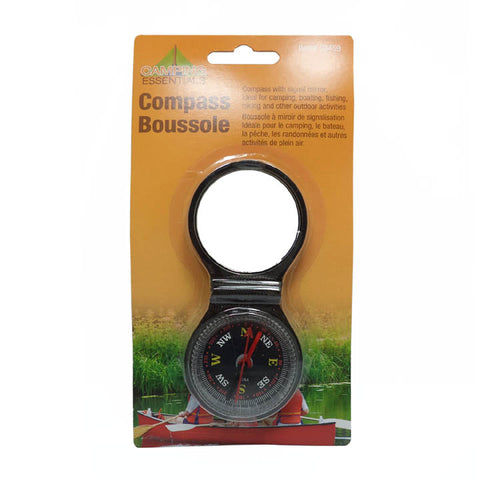 COMPASS BLACK W/ SIGNAL MIRROR