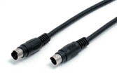 S-VIDEO CABLE MINI DIN 4M/M 25FT BLK GOLD