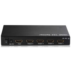 HDMI SPLITTER 1X4 POWERED 1 INPUT TO 4 SUPPORT 3D