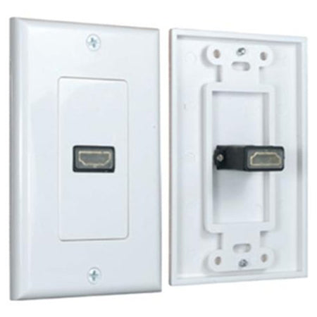 WALL PLATE HDMI 1PORT WHITE