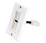 WALL PLATE HDMI 1PORT WITH 4IN FLEXIBLE EXTENSION CABLE