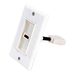 WALL PLATE HDMI 1PORT WITH 4IN FLEXIBLE EXTENSION CABLE