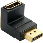 DISPLAYPORT MALE-FEMALE 90 DEG