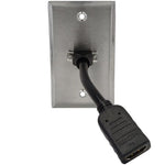 WALL PLATE HDMI 1PORT STAINLESS STEEL