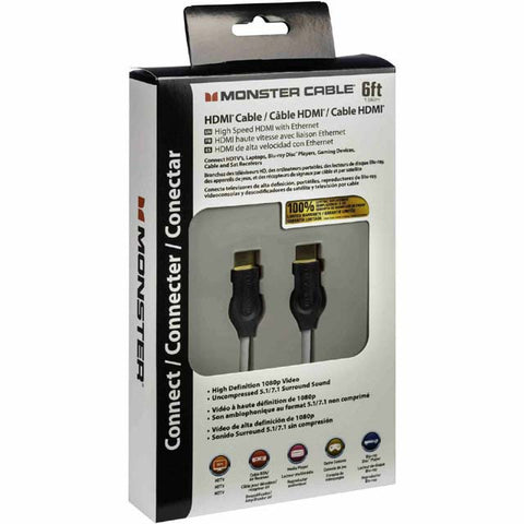 HDMI TO HDMI CABLE 6FT GRY HD